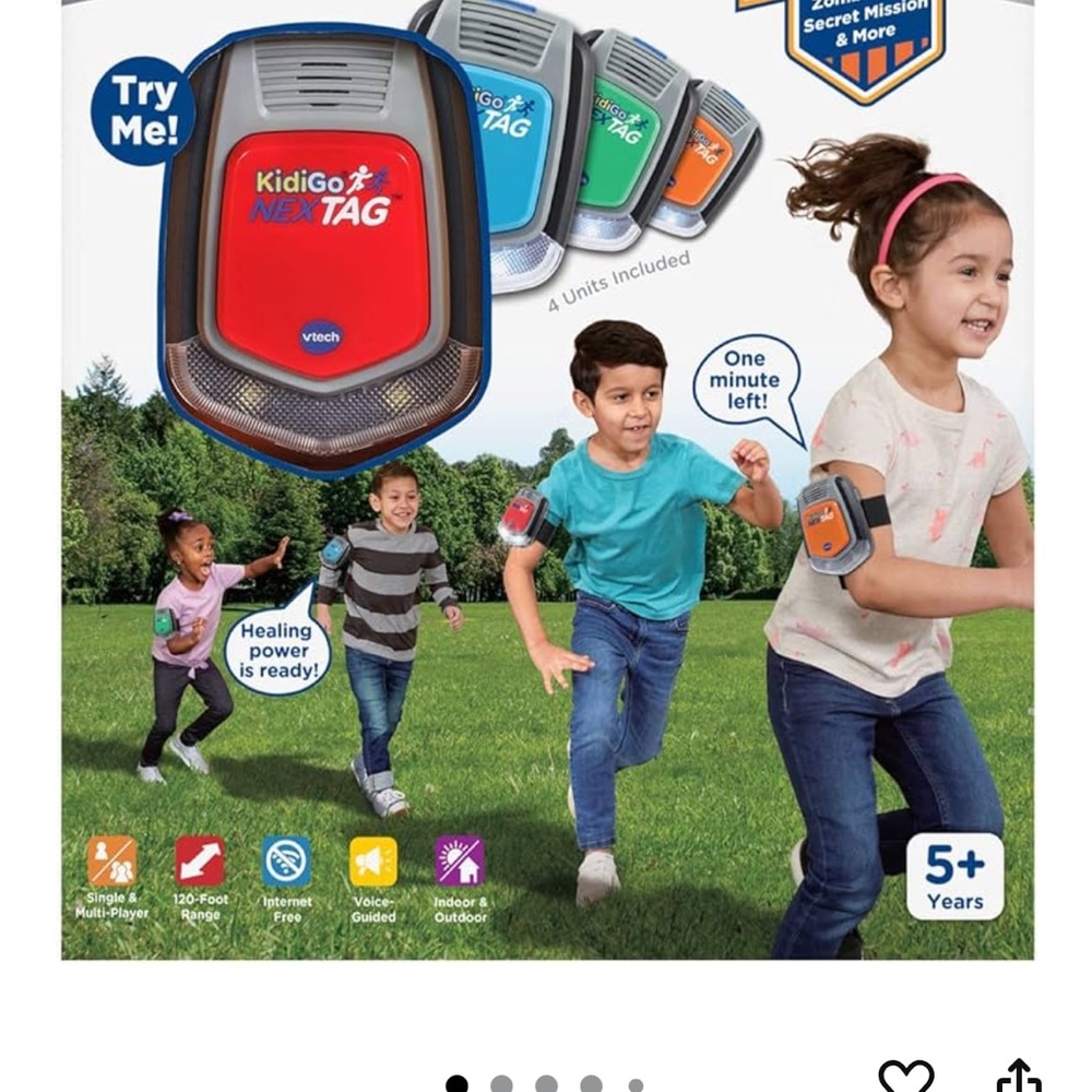 VTech KidiGo NexTag - Interactive Red and Gray Kids Toy